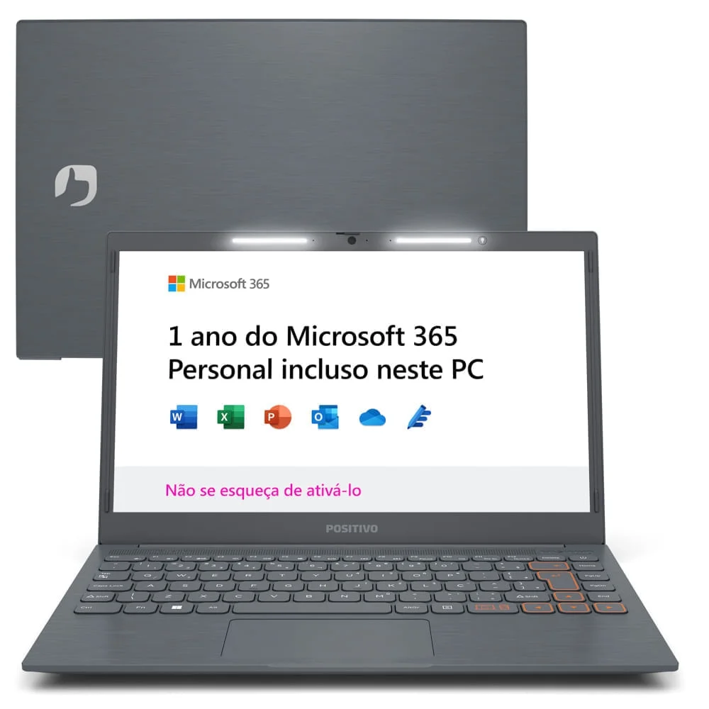 Notebook Positivo Vision C14 Intel® Celeron® WINDOWS 11 Home 4gb 128GB Emmc 14” Lumina Bar Cinza - Inclui Microsoft 365* Notebook Positivo Vision C14 Intel® Celeron® WINDOWS 11 Home 4gb 128GB Emmc 14” Lumina Bar Cinza - Inclui Microsoft 365*