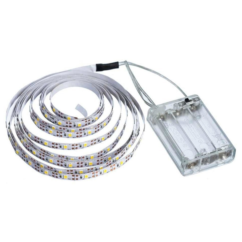 Fio Fita LED Gici Decor, Luz Colorida, 120 Lâmpadas LED, 2m - À Pilha
