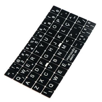 Adesivos Etiquetas Para Teclado Português (br Abnt2) Cedilha