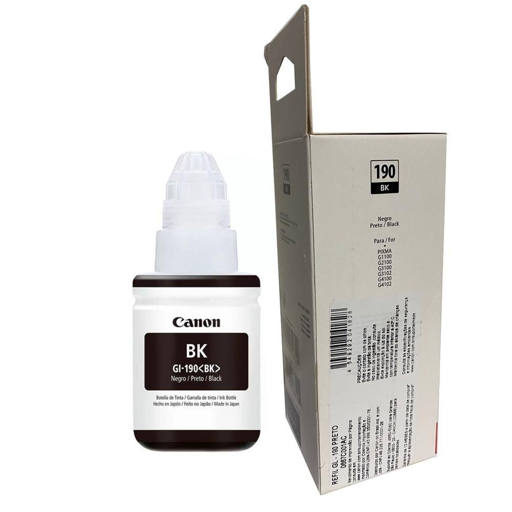 Imagem 2 de 5 do produto Kit 5 Refil Tinta G190 Bk, C, Y, M G4100, G3100