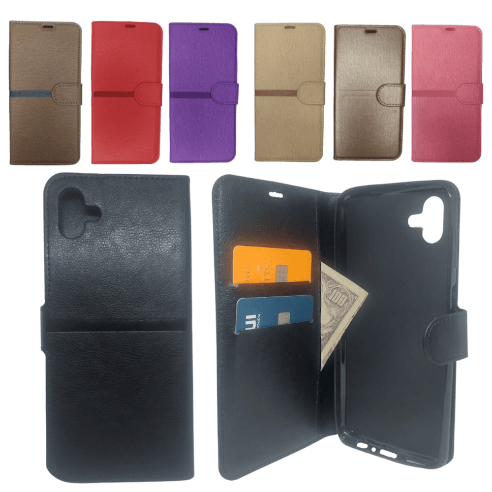 Imagem 3 de 3 do produto Capa Carteira, Para Samsung A04e (tela De 6.5), Capinha Case Cor:vermelha