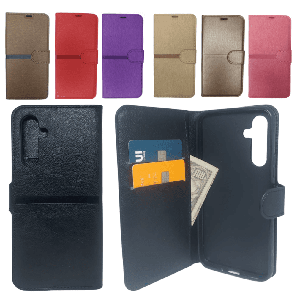 Capa Carteira, Para Samsung M14 (tela De 6.5), Capinha Case, Cor:rosa