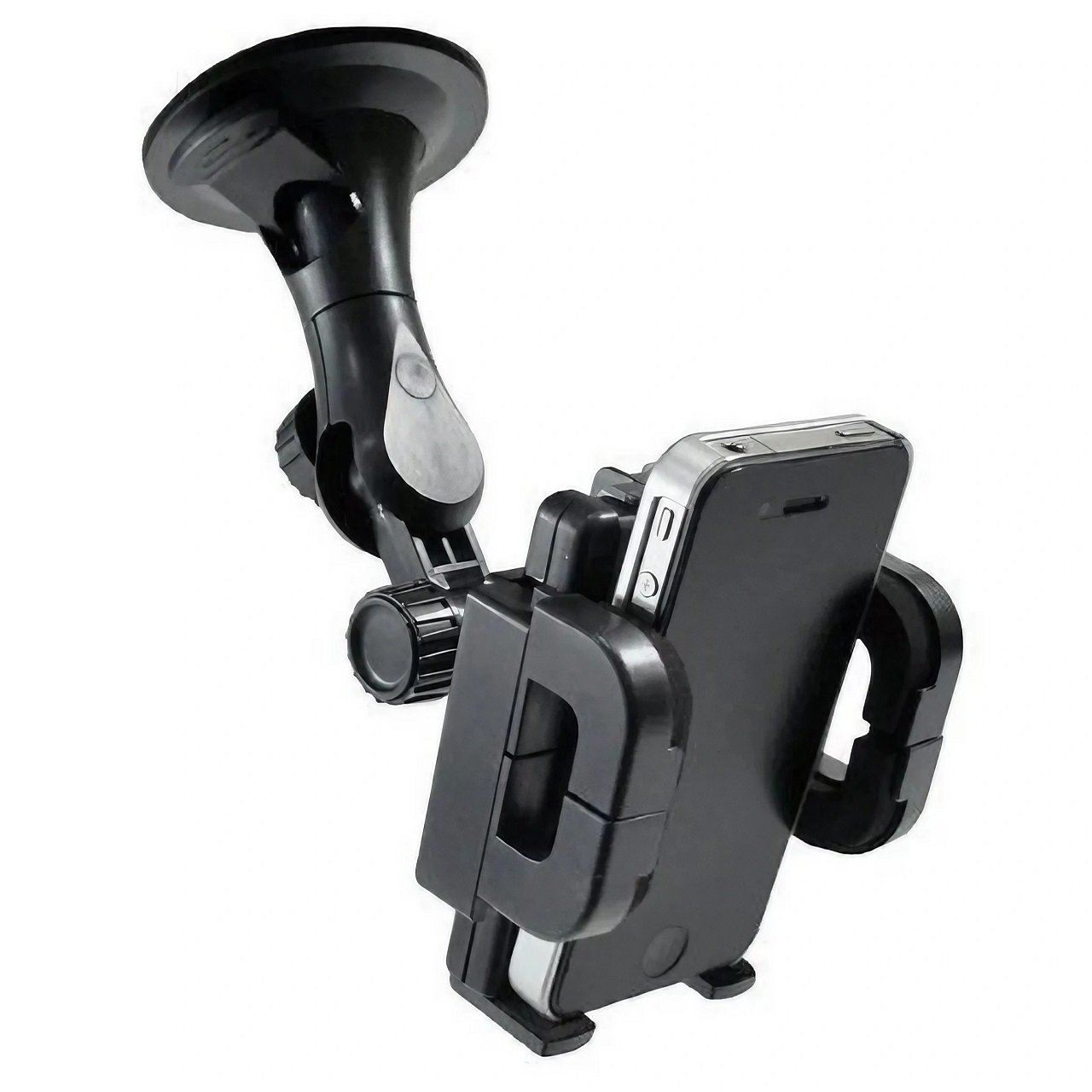 Suporte Celular Veicular Shop35, Articulado, Pressão De Vidro, Com Ventosa