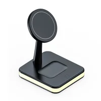 Carregador Dock Station Wireless, 3 Em 1 Para Iphone, Airpods, Smartphone - Preta