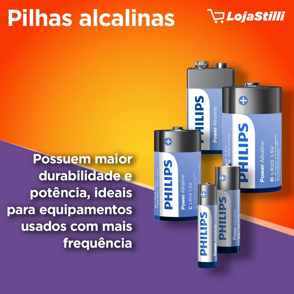 Bateria Philips Alcalina Lr20 - D Lr20p2b/59