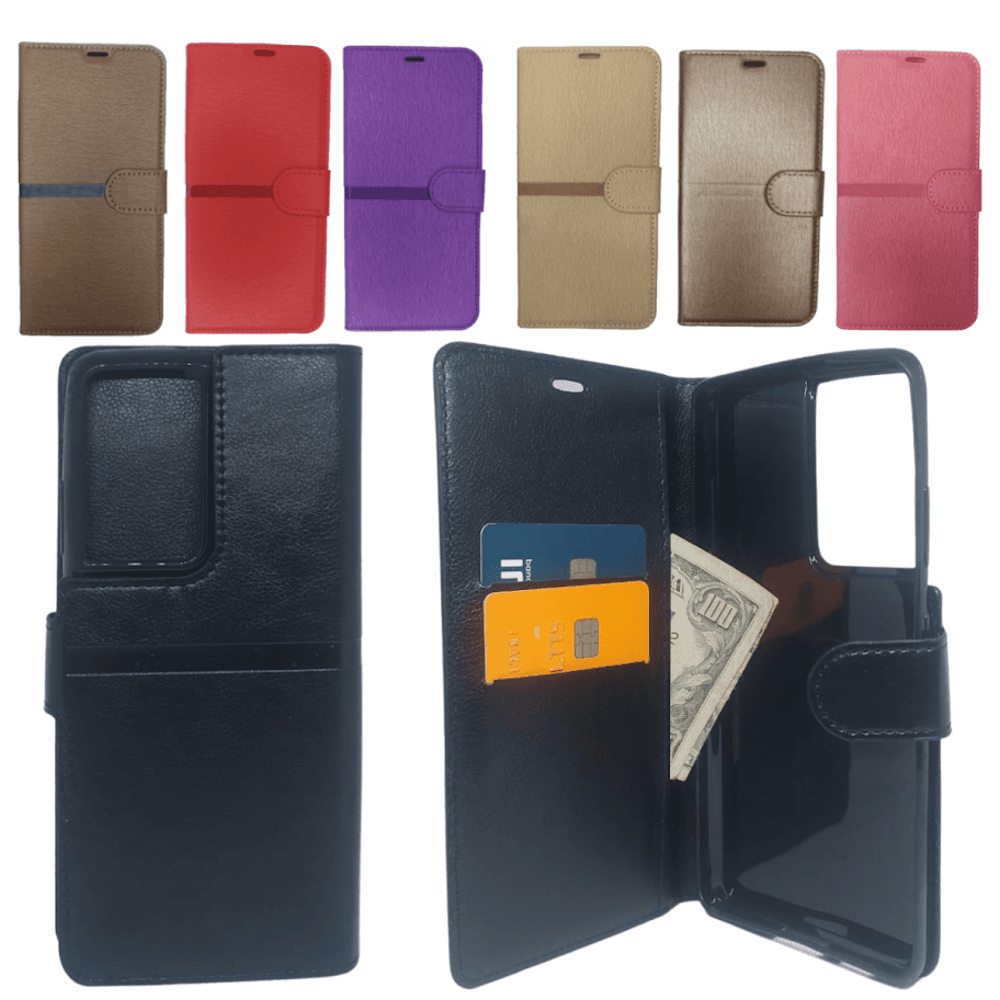 Capa Carteira Para Samsung S21 Ultra (tela De 6.8) - Vermelha