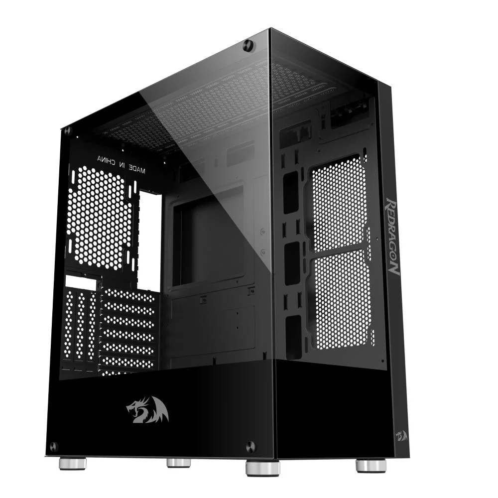 Imagem 2 de 5 do produto Gabinete  Redragon Ca-601b, Mid Tower, Reflect, Lateral De Vidro, Preto