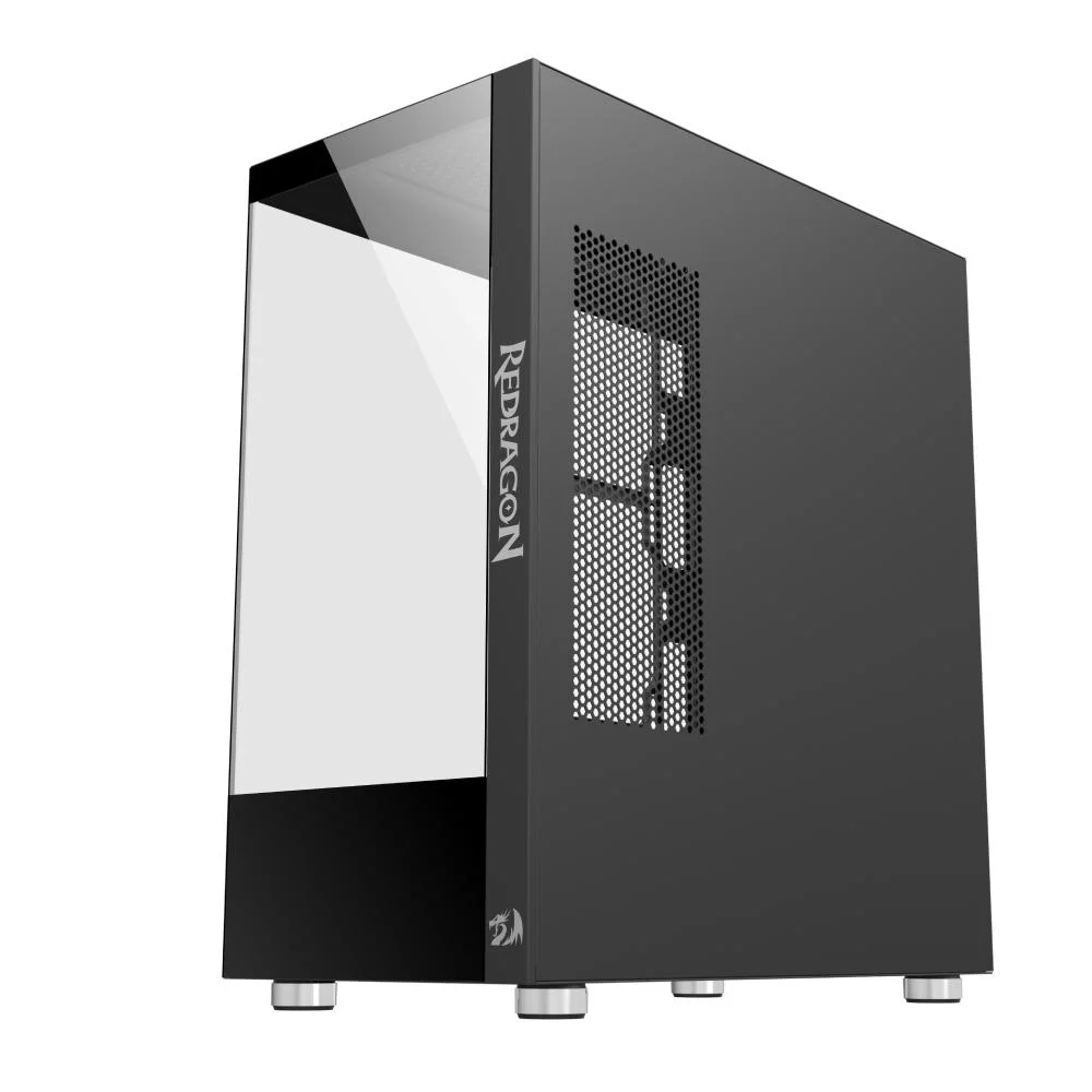 Imagem 3 de 5 do produto Gabinete  Redragon Ca-601b, Mid Tower, Reflect, Lateral De Vidro, Preto