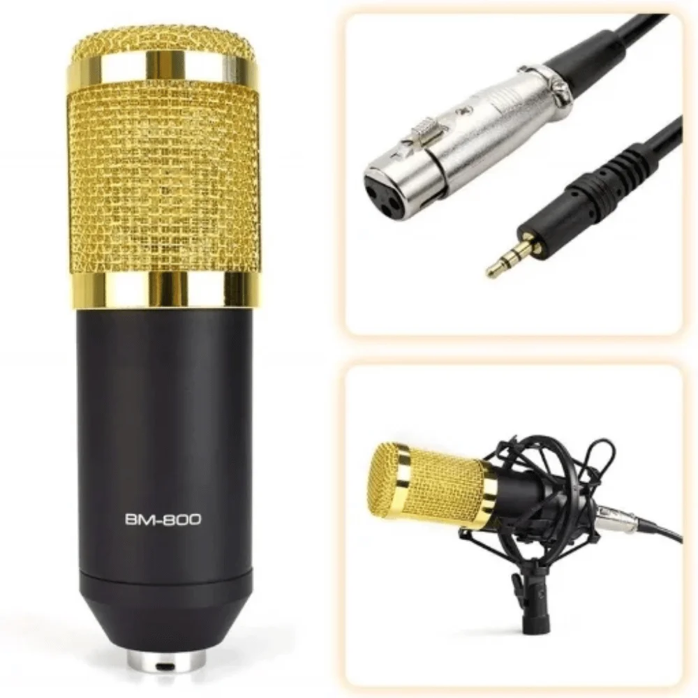 Imagem 3 de 4 do produto Microfone Estúdio Profissional Condensador Bm-800 B-max