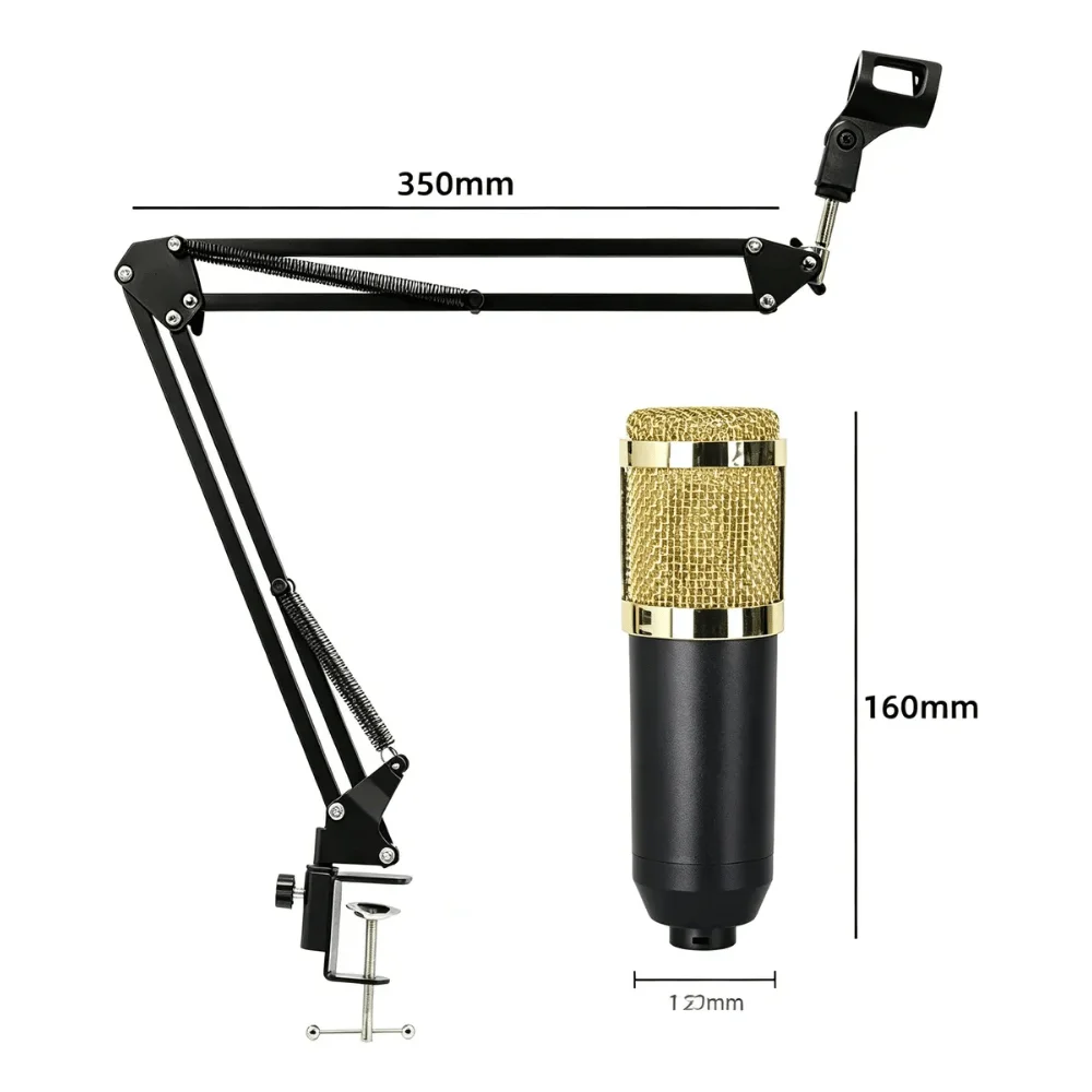 Imagem 4 de 4 do produto Microfone Estúdio Profissional Condensador Bm-800 B-max