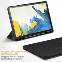 Capa Infiland Anti Impacto Tab S8 11 Pol 2022 Sm-x706 C/ Função Wake Sleep E Suporte S Pen, Tela: 11 Pol - Preta