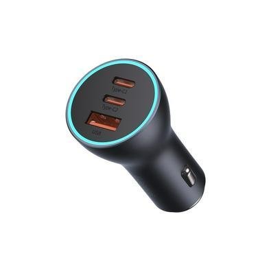 Carregador De Carro USB Tipo-C Baseus, X4.0 - Cinza
