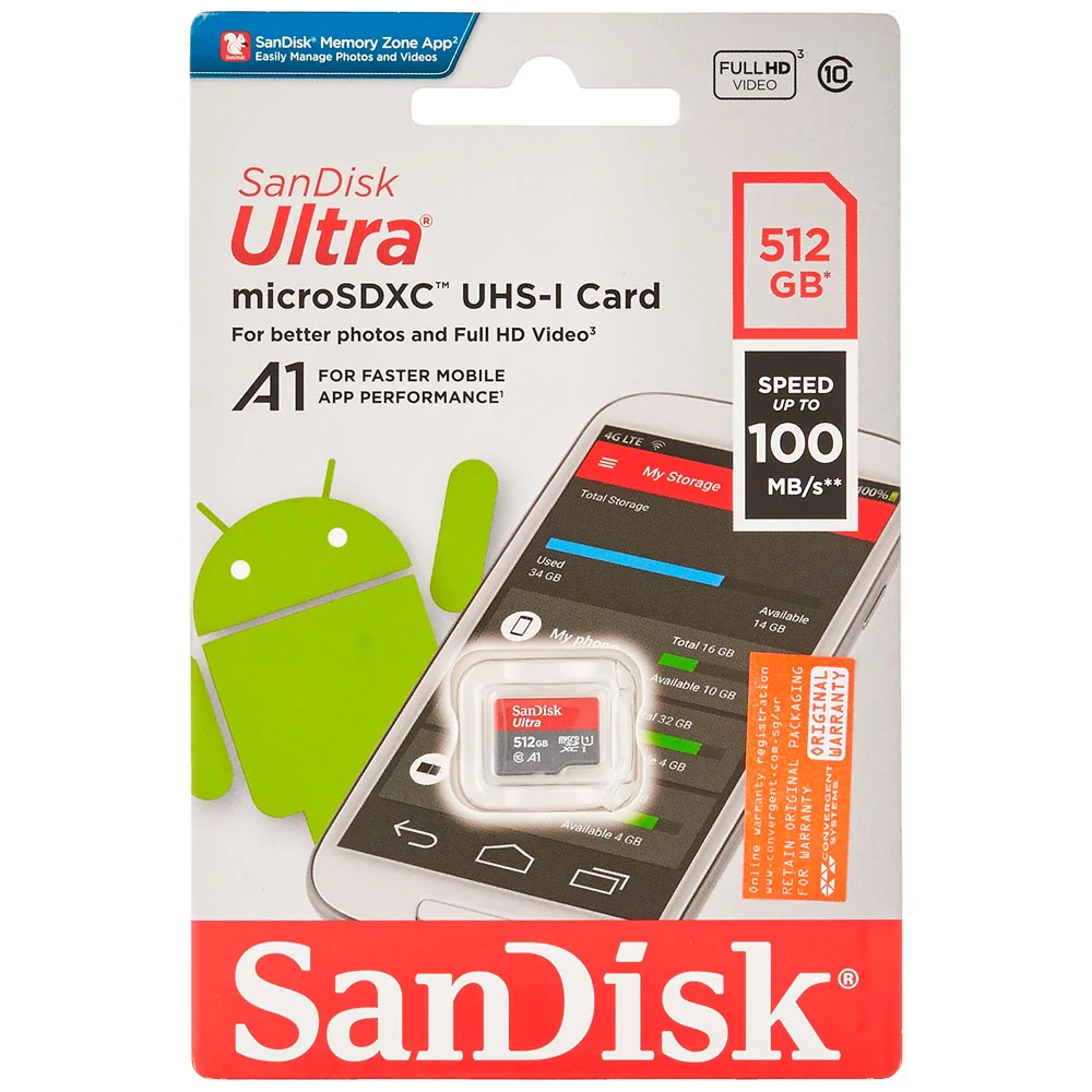 Carto De Memória Sandisk Ultra 512GB KaBuM