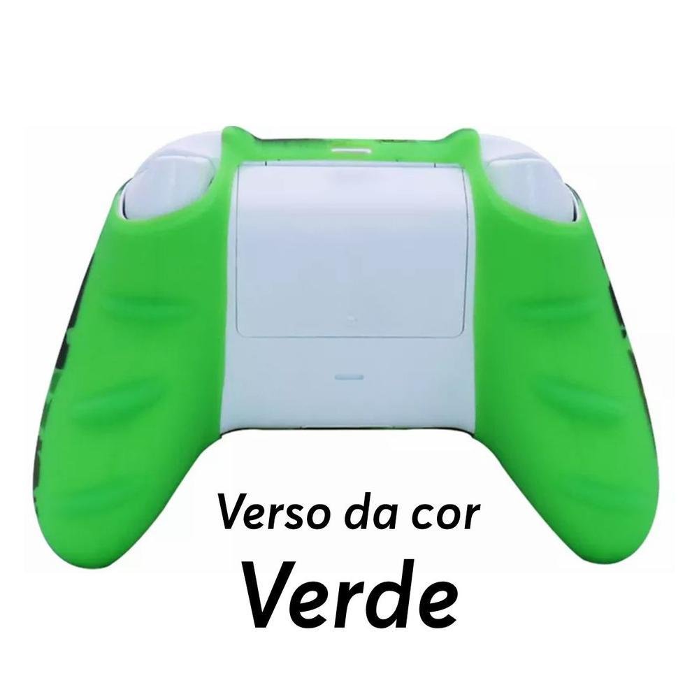 Capa Capinha Case Skin Para Controle De Xbox One S X - Verde