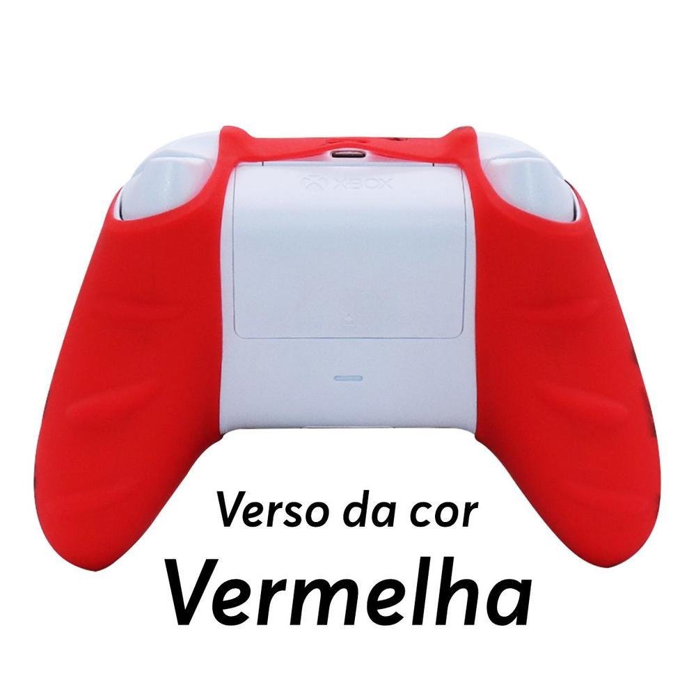 Capa Capinha Case Skin Para Controle De Xbox Series S X - Vermelho