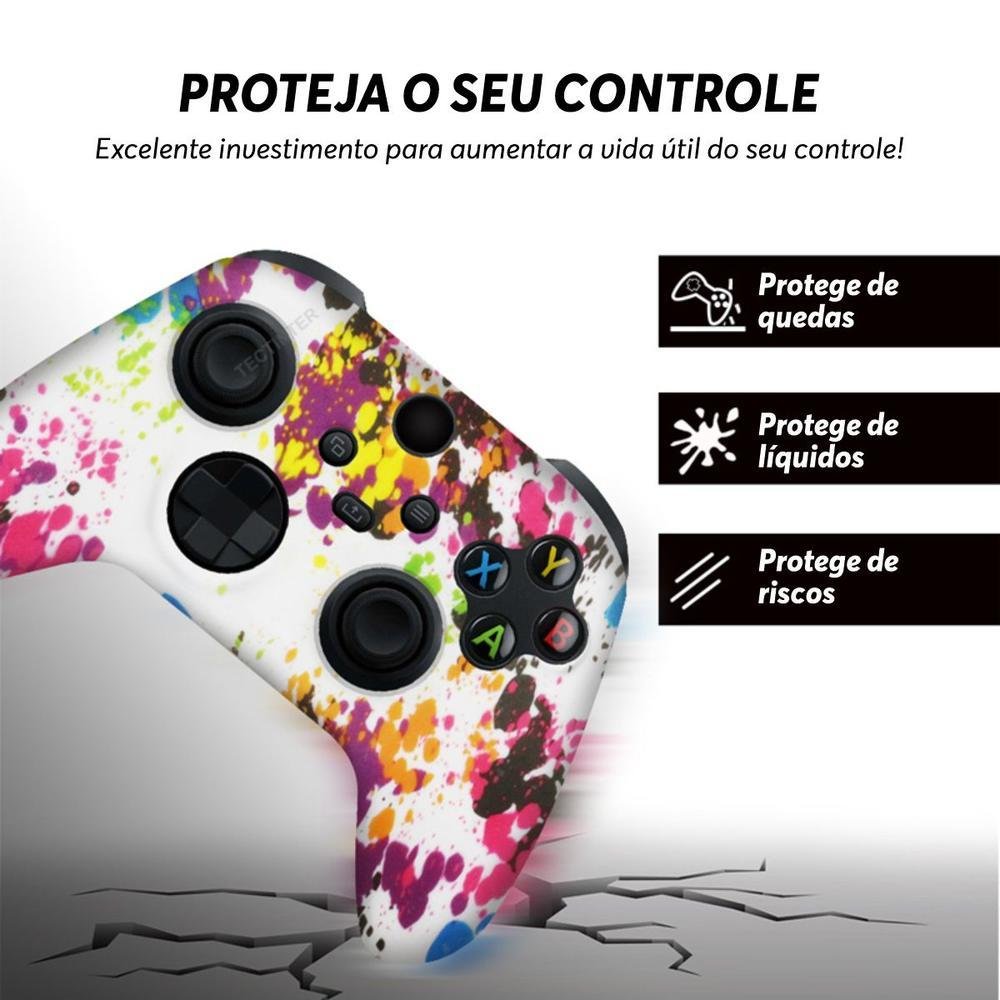 Capa Capinha Case Skin Para Controle De Xbox Series S X - Vermelho