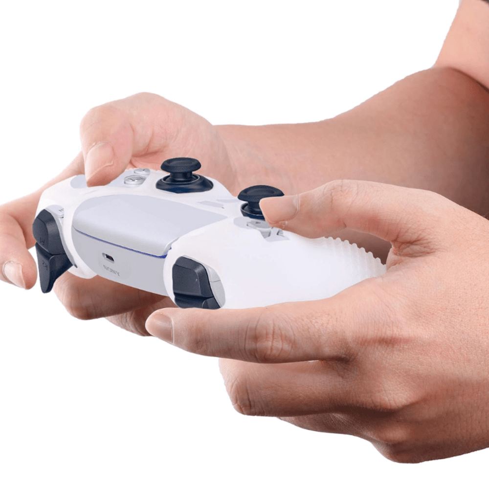 Imagem 2 de 5 do produto Capa Capinha Case Skin Para Controle De Playstation 5 -  Branco