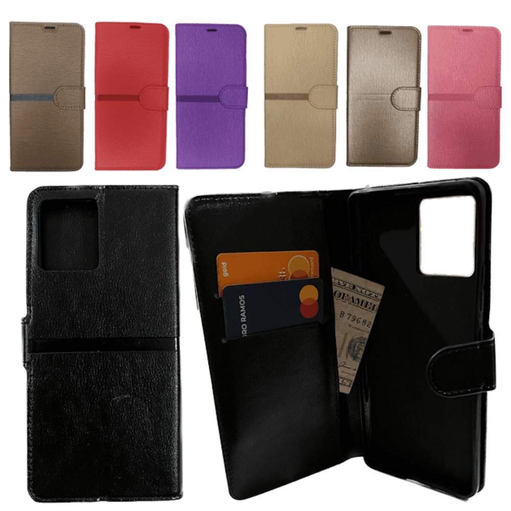 Imagem 3 de 3 do produto Capa Carteira Para Motorola Moto Edge 30 Fusion (tela De 6.6) - Roxa