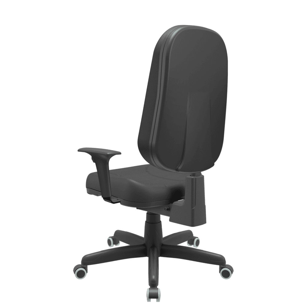 Imagem 3 de 3 do produto Cadeira Presidente Plaxmetal Operativa Back System, Para Escritório, Com Nr17 E Costura, Braço Regulável, Preto
