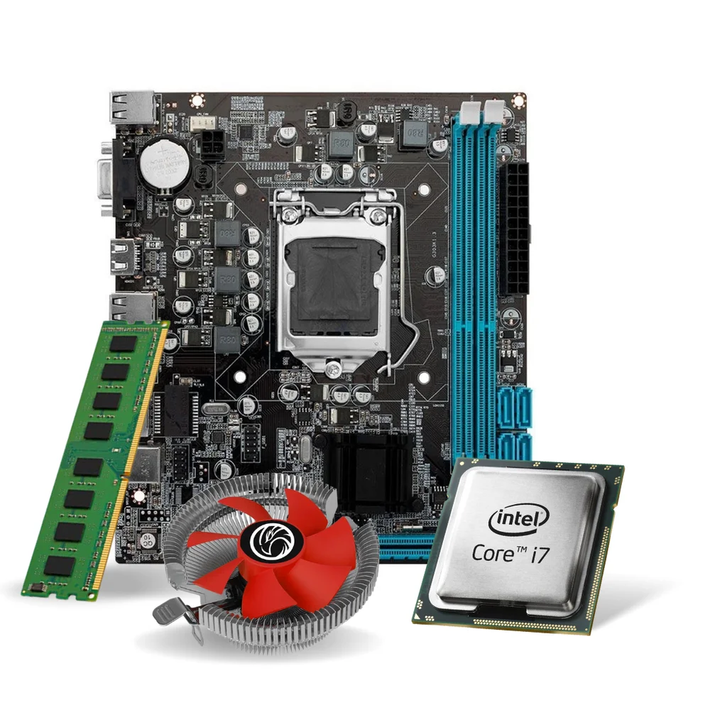 最終　Core i7 7700k asusprimeh270-pro電源クーラー Kit Placa Me H110 Memória 8GB DDR4 Cooler KaBuM