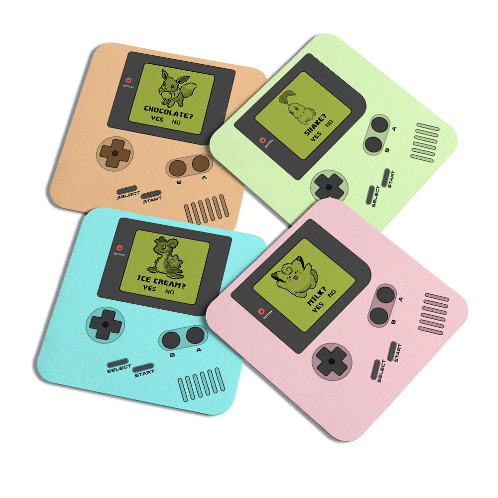 Porta Copos Gamer - Game Coasterboy 3.0, Com 4 Pçs- Jps Info