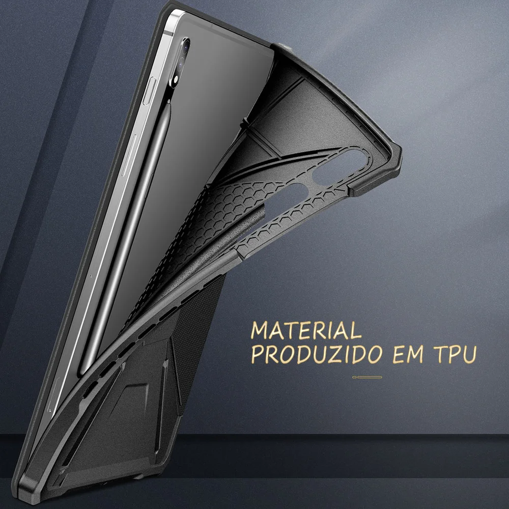 Imagem 5 de 5 do produto Capa Premium Flex Cover Tab S8 11 Pol. 2022, Sm-X706, Com Suporte S Pen E Função Wake Sleep, Preta