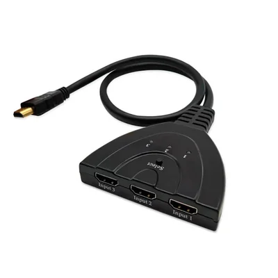 Adaptador Hub HDMI Premium 3 Em 1, Para TV, Monitores E Equipamentos