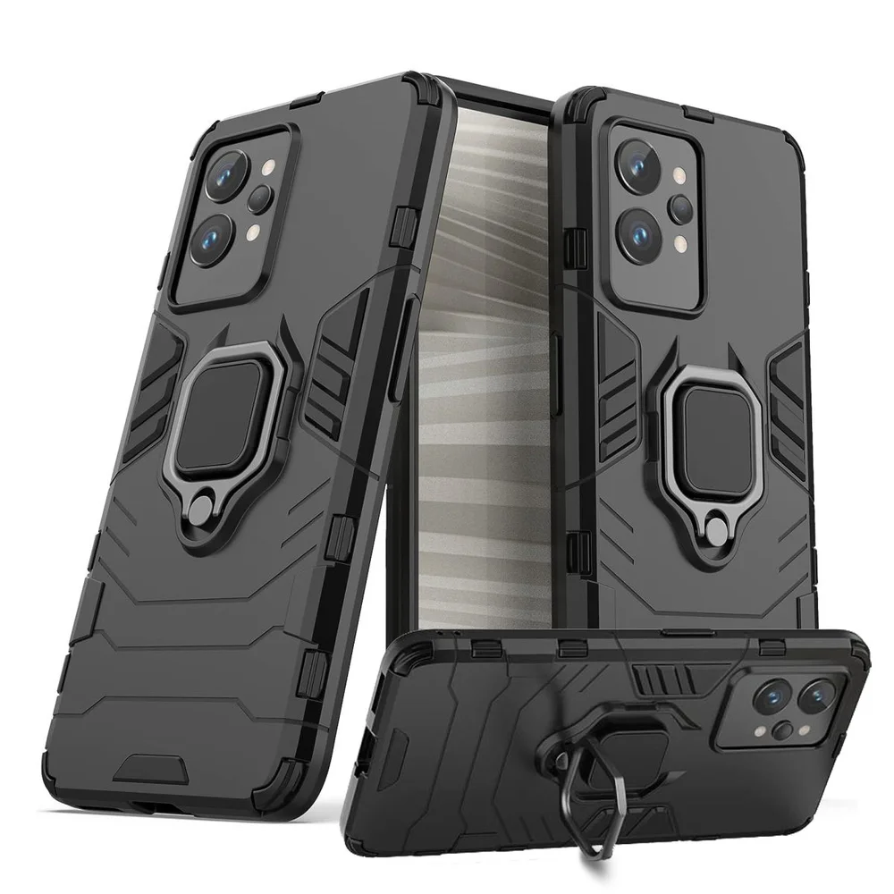 Capa Case Protetora Chroma Tech, Para Realme GT 2 Pro 5G, Resistente E Anti Impacto, Armadura Militar, Preto