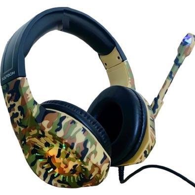 Fone De Ouvido Over-ear Com Luz Rgb Led Pc Games