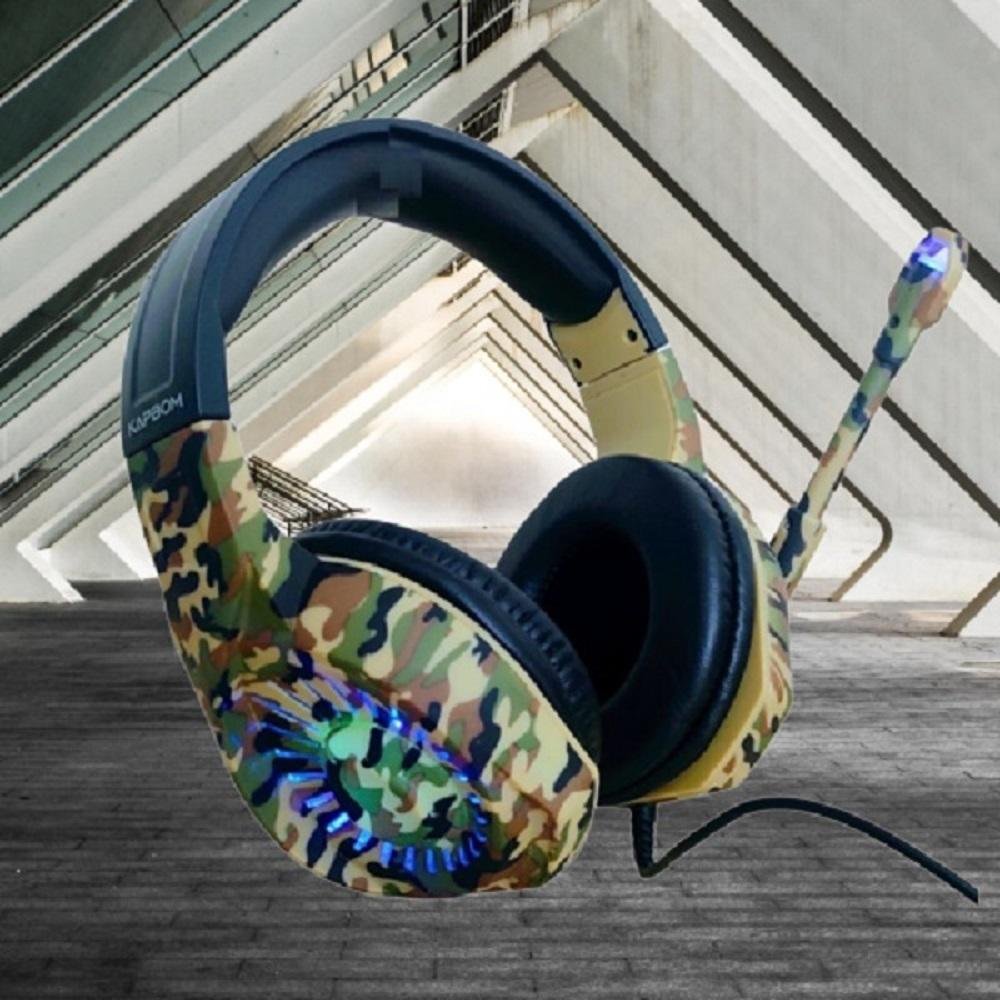Imagem 2 de 5 do produto Fone De Ouvido Over-ear Com Luz Rgb Led Pc Games