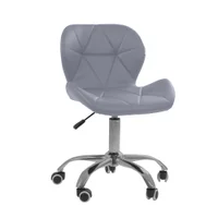 Cadeira Office Oficial Webshop Eiffel Slim , Com Base Giratória e Ajustável - Cinza