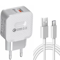 Carregador Turbo Qualcomm 3.0, Tipo C, 1 Metro, 3a, Sumexr