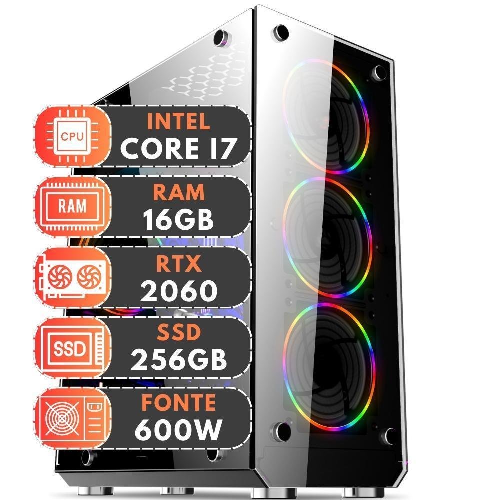 Pc Gamer Extreme 3e-007 Intel Core I7 3ª Geração, 16GB RAM, SSD 256GB, Geforce RTX 2060 6GB, 600w - view 4