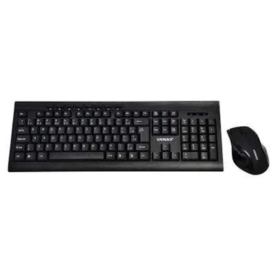 Teclado E Mouse Sem Fio Sate Ak-75g - Preto