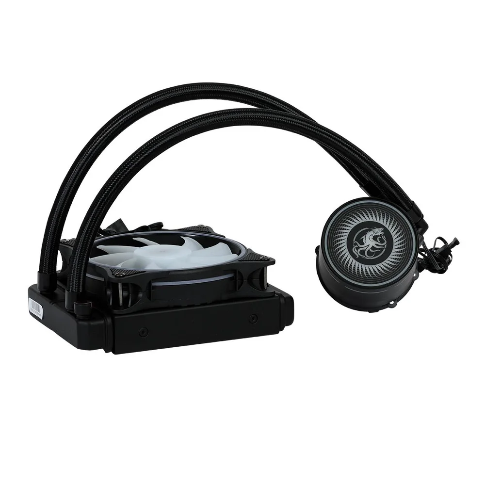 Imagem 2 de 5 do produto Water Cooler 120mm Draxen Halo Albard RGB P/ Cpu Intel, AMD- ARGB