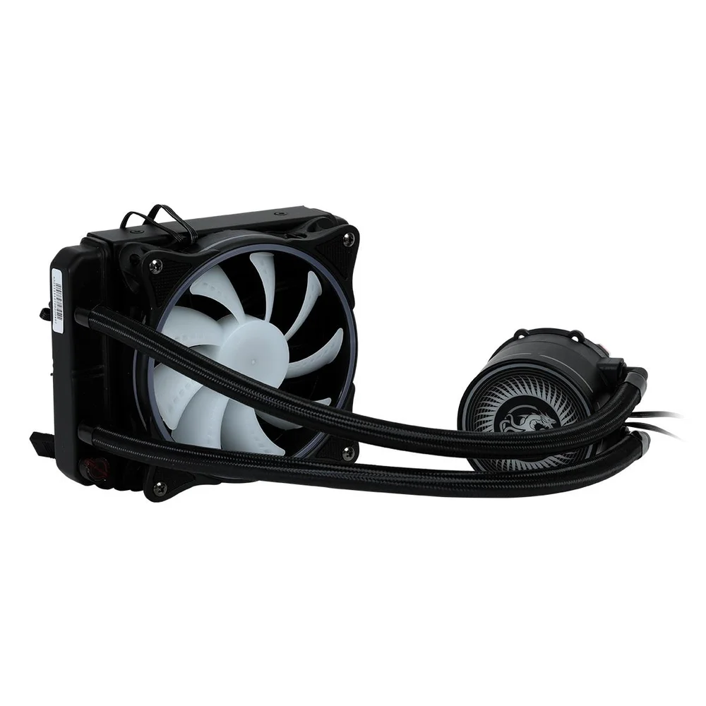 Imagem 4 de 5 do produto Water Cooler 120mm Draxen Halo Albard RGB P/ Cpu Intel, AMD- ARGB