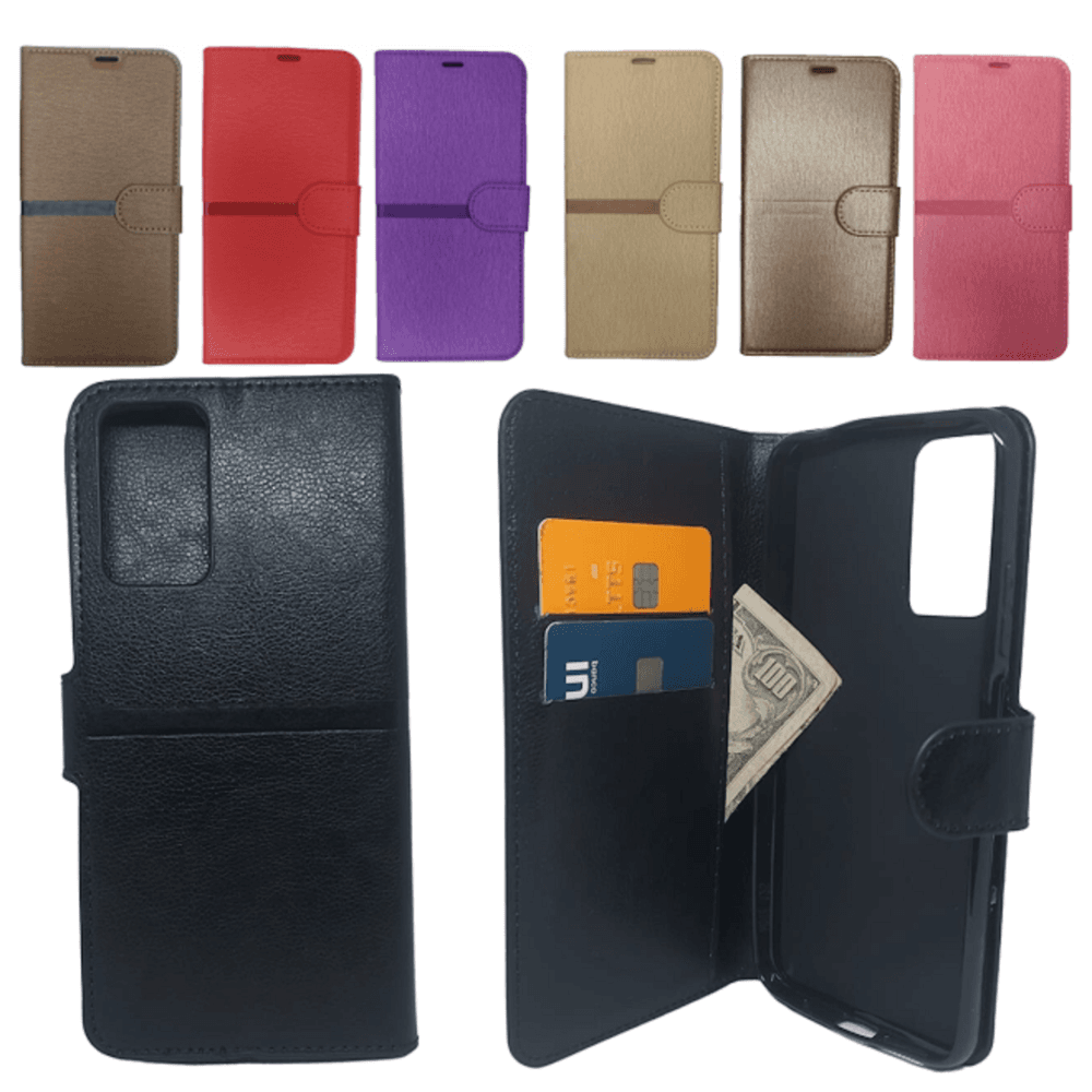 Imagem 2 de 5 do produto Capa Carteira Compatível Com Xiaomi Note 12s,tela De 6.43 Polegadas,preta