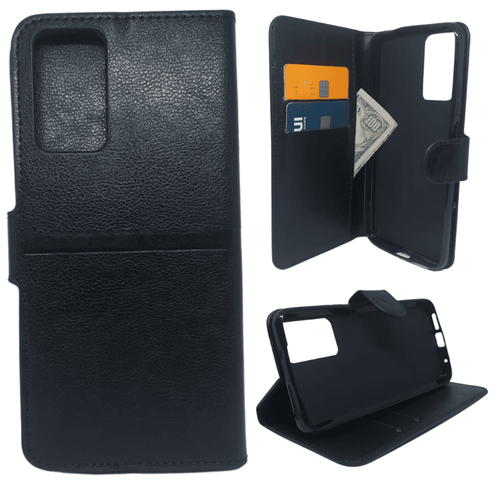 Imagem 5 de 5 do produto Capa Carteira Compatível Com Xiaomi Note 12s,tela De 6.43 Polegadas,preta