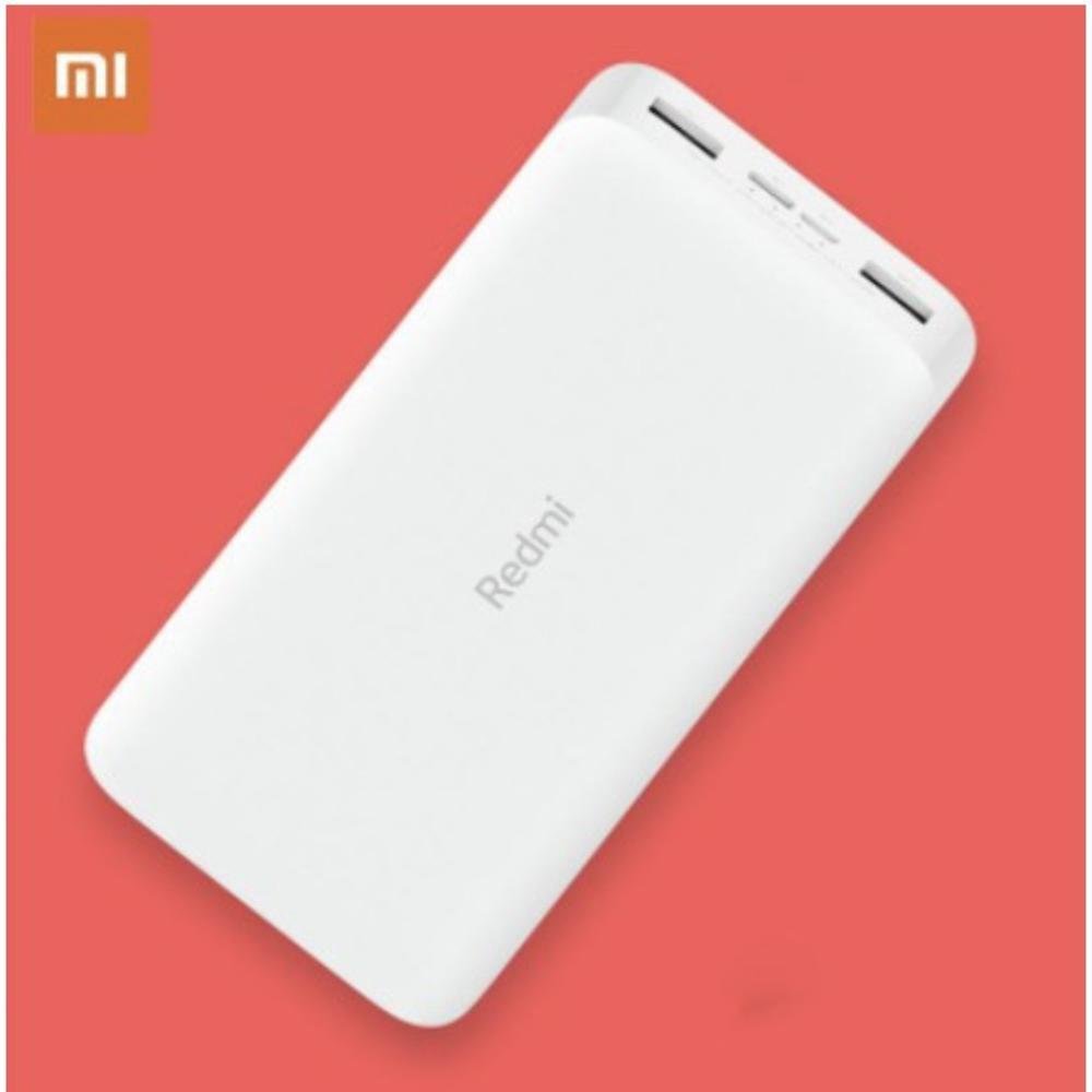 Imagem 2 de 5 do produto Carregador Mi 20000mah -18w Fast Charge Power Bank Turbo 2 Saídas USB+micro Usb + Tipo C,branco