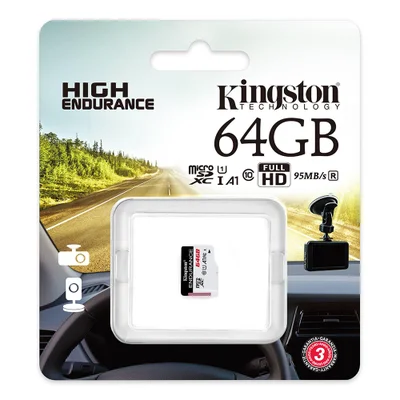 Cartão Micro SD 64GB Kingston Endurance, Classe 10 - Sdce/64gb