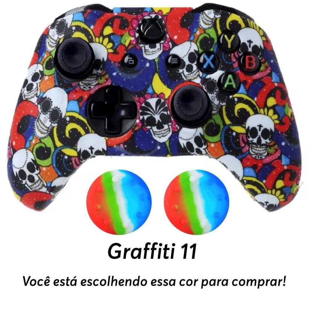 Imagem 4 de 4 do produto Capa Capinha Case Skin Para Controle Joystick De Xbox One S X -  Graffiti 11