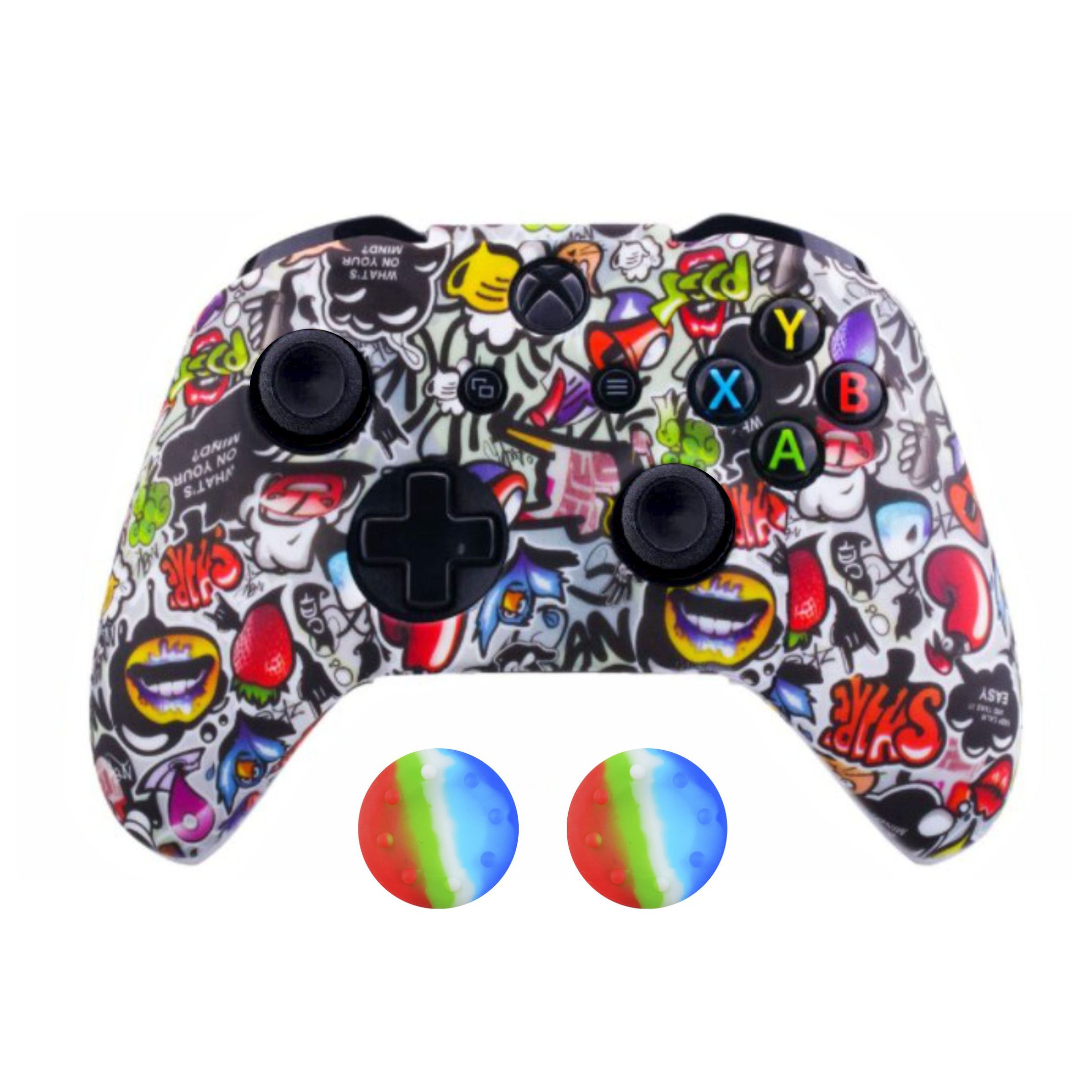Capa Capinha Case Skin Para Controle Joystick De Xbox One S X - Graffiti 07