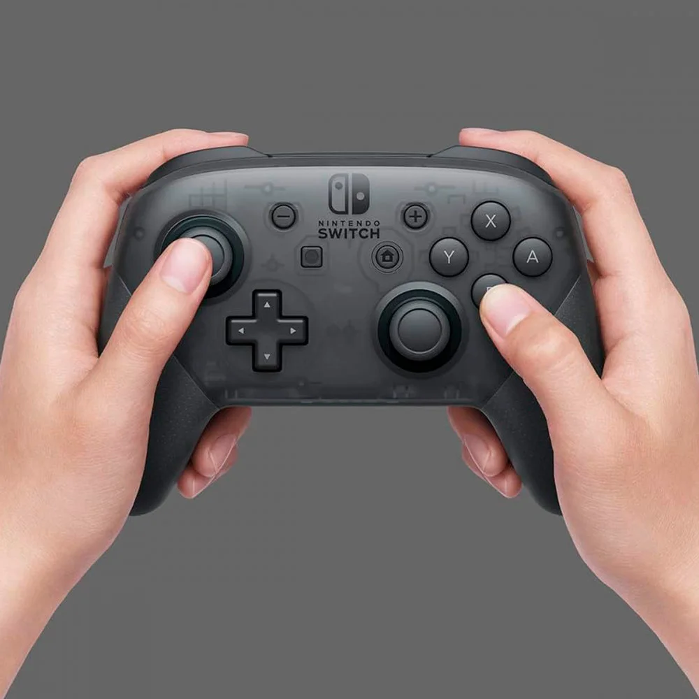 Imagem 3 de 5 do produto Controle Nintendo Switch Pro Controller, Sem Fio, Cinza
