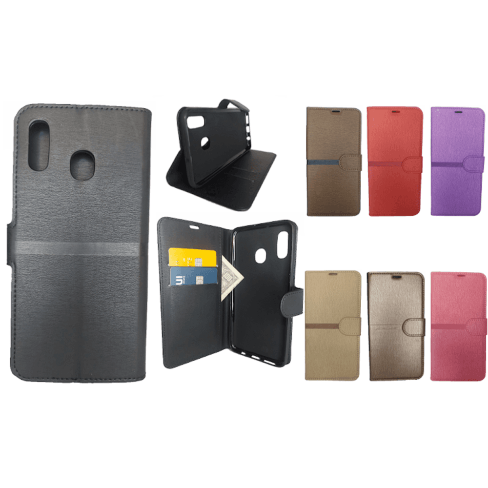 Imagem 2 de 4 do produto Capa Carteira Para Samsung Galaxy A20 / A30,tela De 6.4 Polegadas,preta