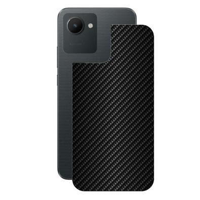 Película Para Realme C30s, Traseira De Fibra De Carbono Preta - Gshield