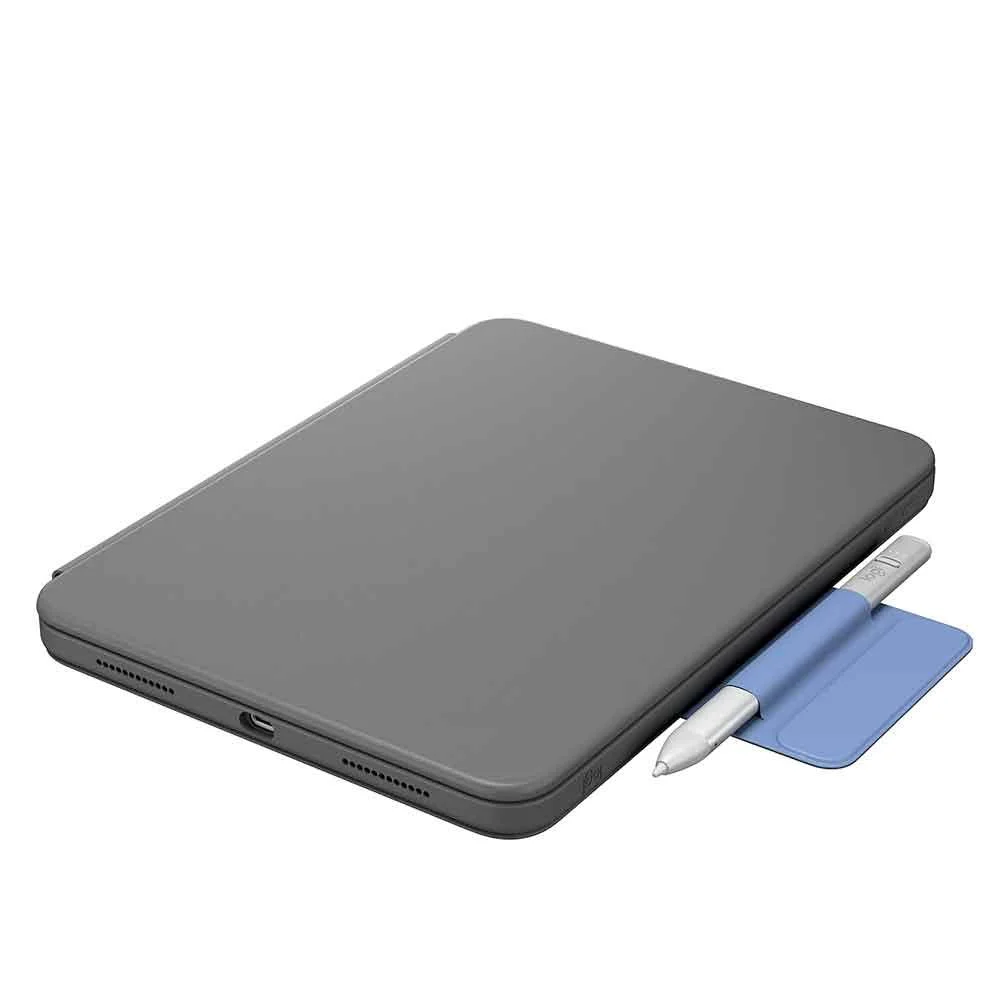 Imagem 2 de 3 do produto Capa Com Teclado Logitech Rugged Folio, Para Ipad 10ª Geração, Grafite - 920-011295