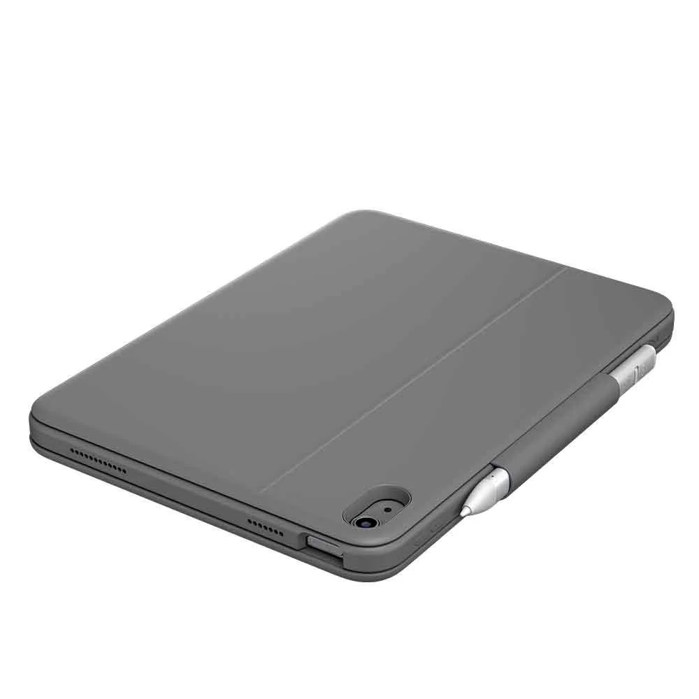 Imagem 3 de 3 do produto Capa Com Teclado Logitech Rugged Folio, Para Ipad 10ª Geração, Grafite - 920-011295