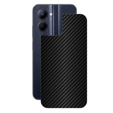 Película Para Realme C33, Traseira De Fibra De Carbono Preta - Gshield