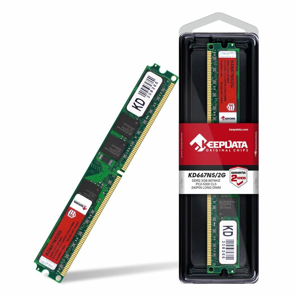 Memória Keepdata 2GB 667MHz DDR2 KaBuM