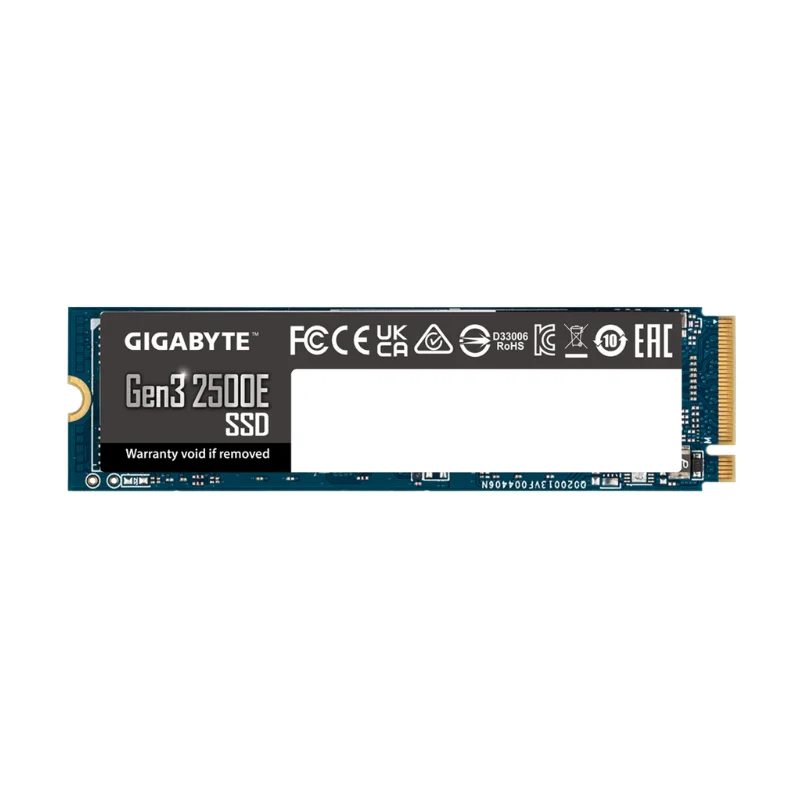 SSD Gigabyte 500GB Gen3 2500e M2 2280 NVMe KaBuM